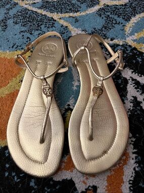 Tory Burch Gold Sandal Women’s 8